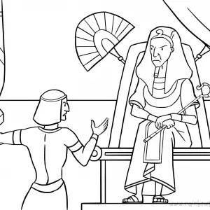 Exodus 14:5-14 God, Pharaoh, Moses-Free-Bible-Coloring-Pages-Story-Art-for-Kids-Religious-Christian-Art-Sheet-for-Children