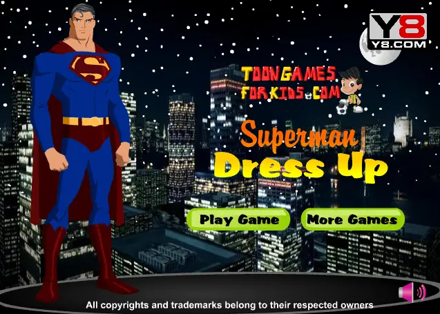 Dress up game for Superman