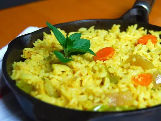 Indian-Style Vegetable Fried Rice 