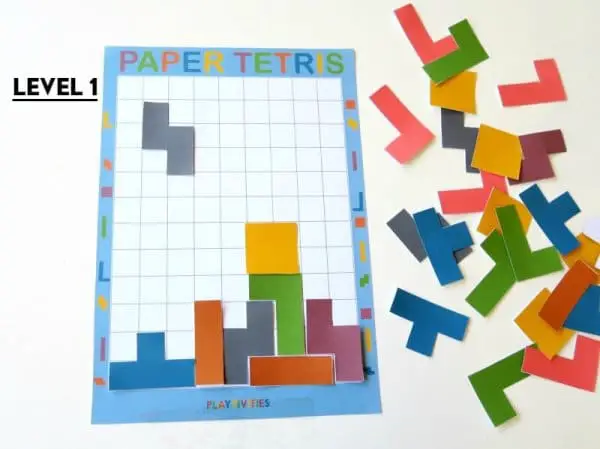 paper tetris DIY