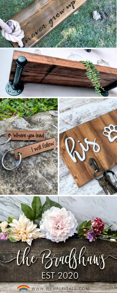 Easy Handmade Gift Idea: Monogrammed Wooden Keychains - Positively Splendid  {Crafts, Sewing, Recipes and Home Decor}