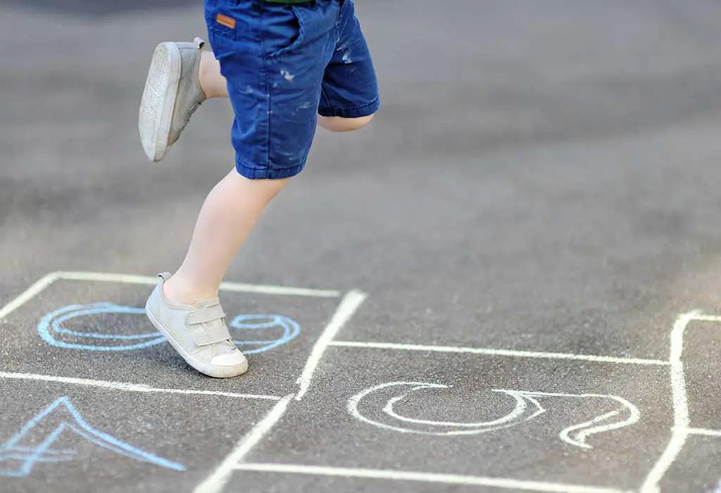 numbered hopscotch game