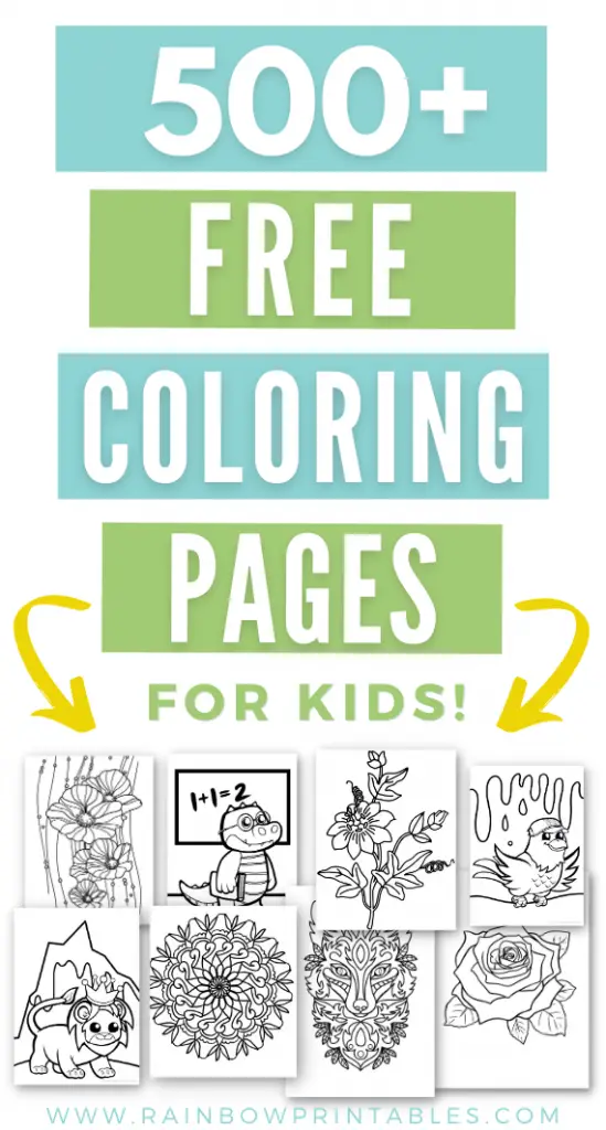 500 Pages of Free coloring pages for kids printable Christmas for toddlers Valentines Day Hallloween Freebie Download Unicorn Cute Easy Simple for Children Art