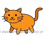 How To Draw a Very Easy Kitty Cat (Simple 8 Step Guide for Kids)