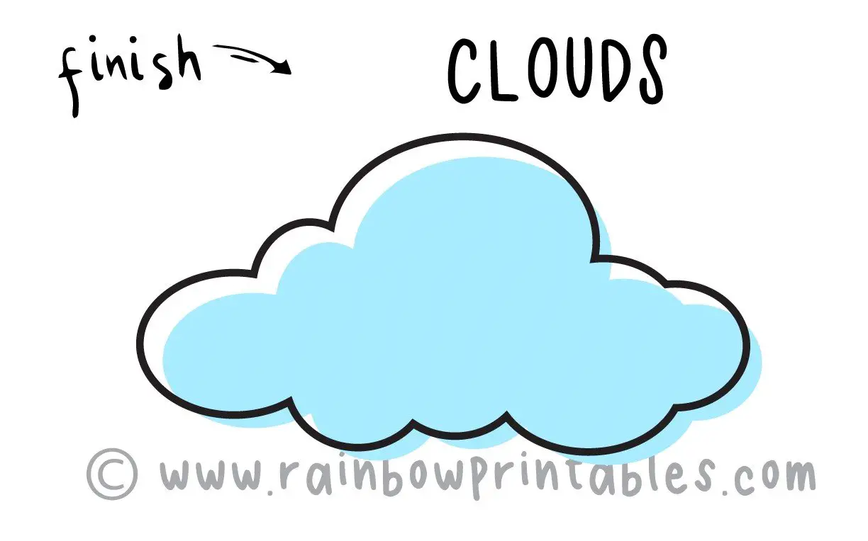 How To Draw Cumulus Clouds For Kids 15 Facts About Clouds Rainbow Printables