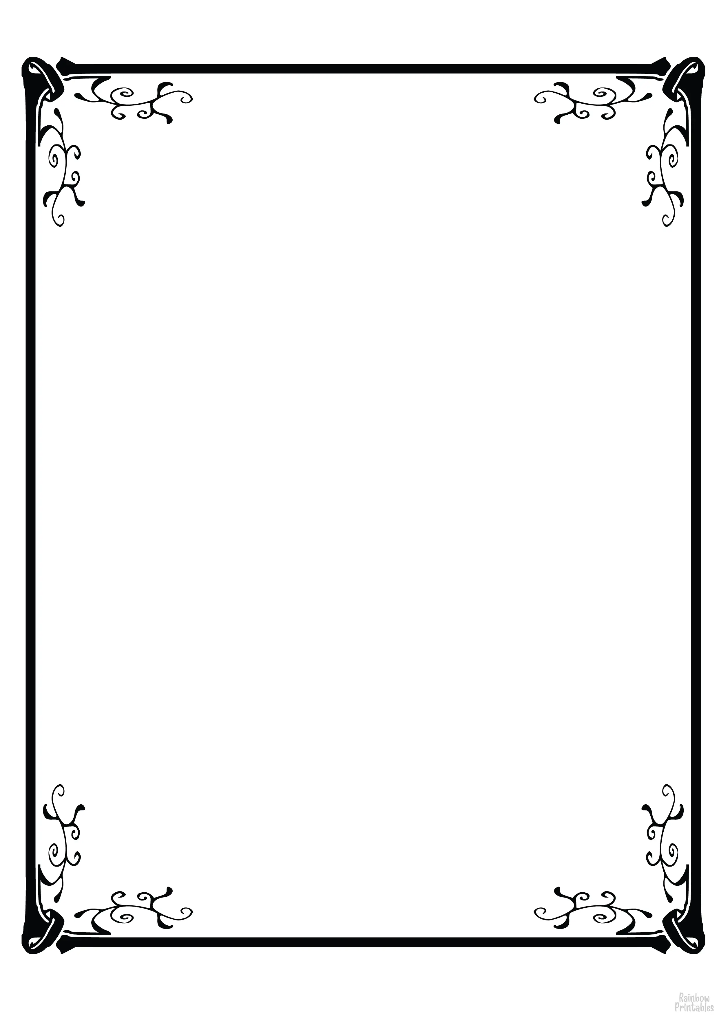 PAGE BORDER DECORATIVE Scrapbooking-CLipart-Cartoon-Free-Clipart-Line-Drawing-coloring-page-Activity-For-Kids