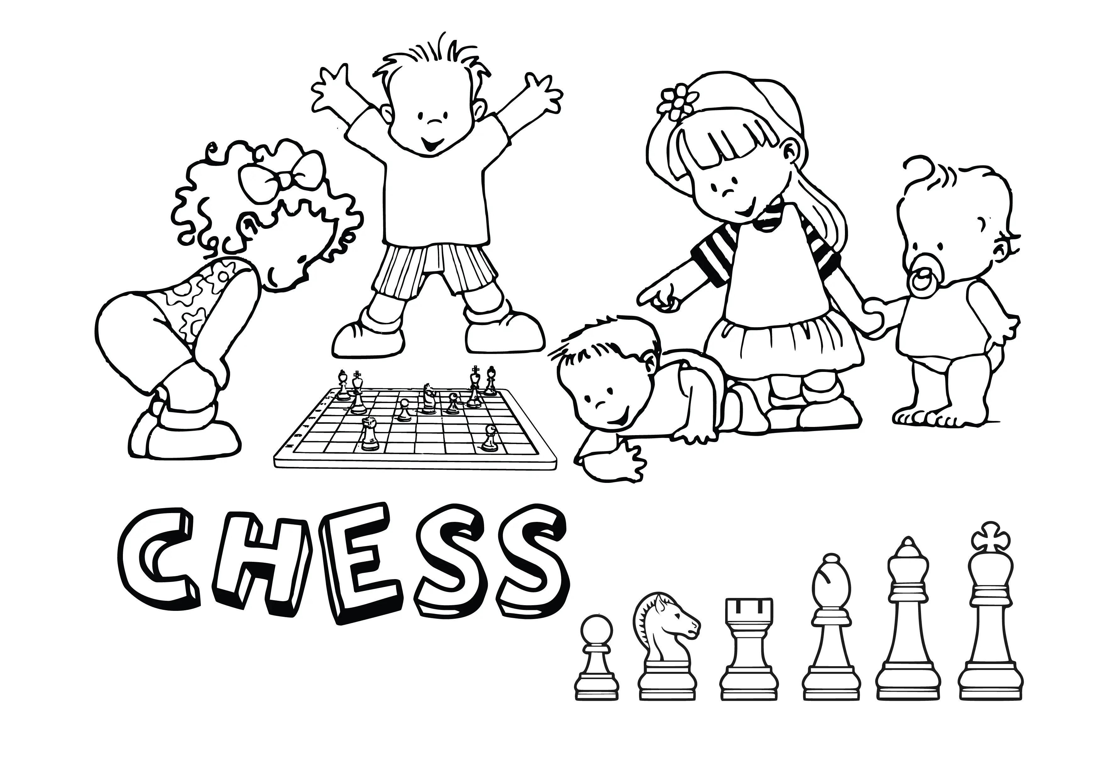 Free Clipart Coloring Pages for Kids Adults Art Activities Line Art-30