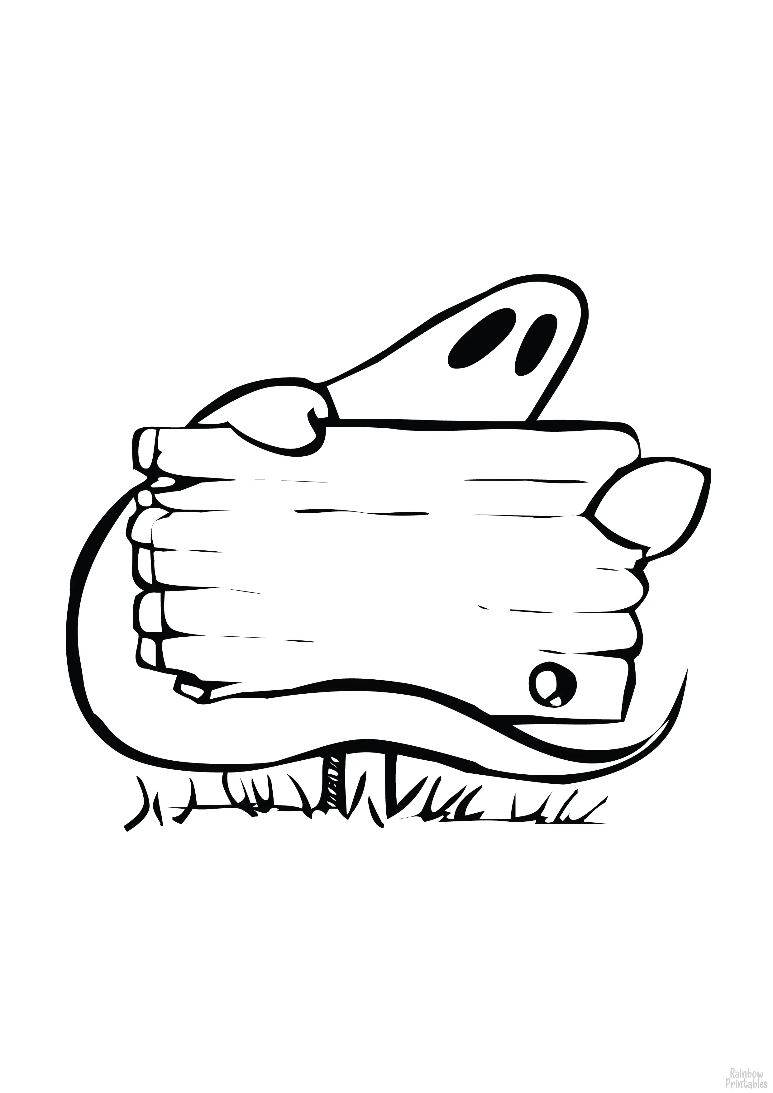 Ghost with Sign Halloween Line Art Drawing Set Free Activity Coloring Pages for Kids