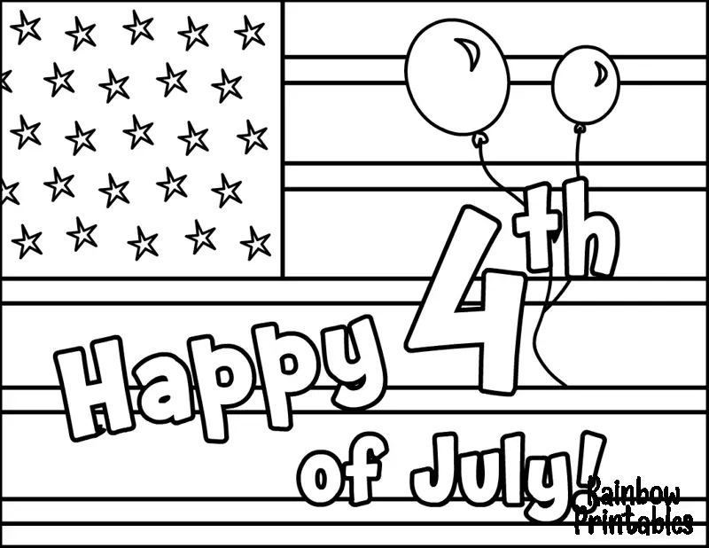 4th of JULY LABOR DAY USA America Free Clipart INDEPENDENCE Public Domain Coloring Pages Line Art Drawings for Kids-