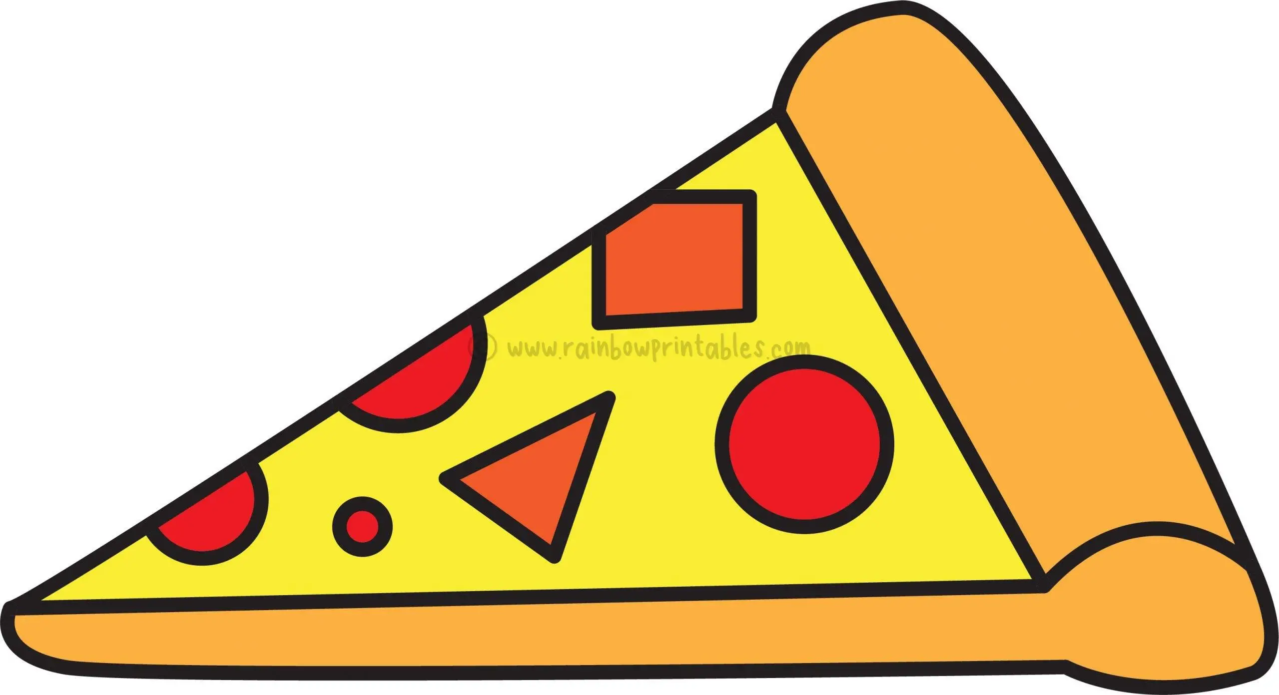 Final-HOW TO DRAW PIZZA SLICE ART PROJECT STEP BY STEP FOR KIDS TUTORIAL
