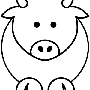 Cow Bull Coloring Pages Free Album