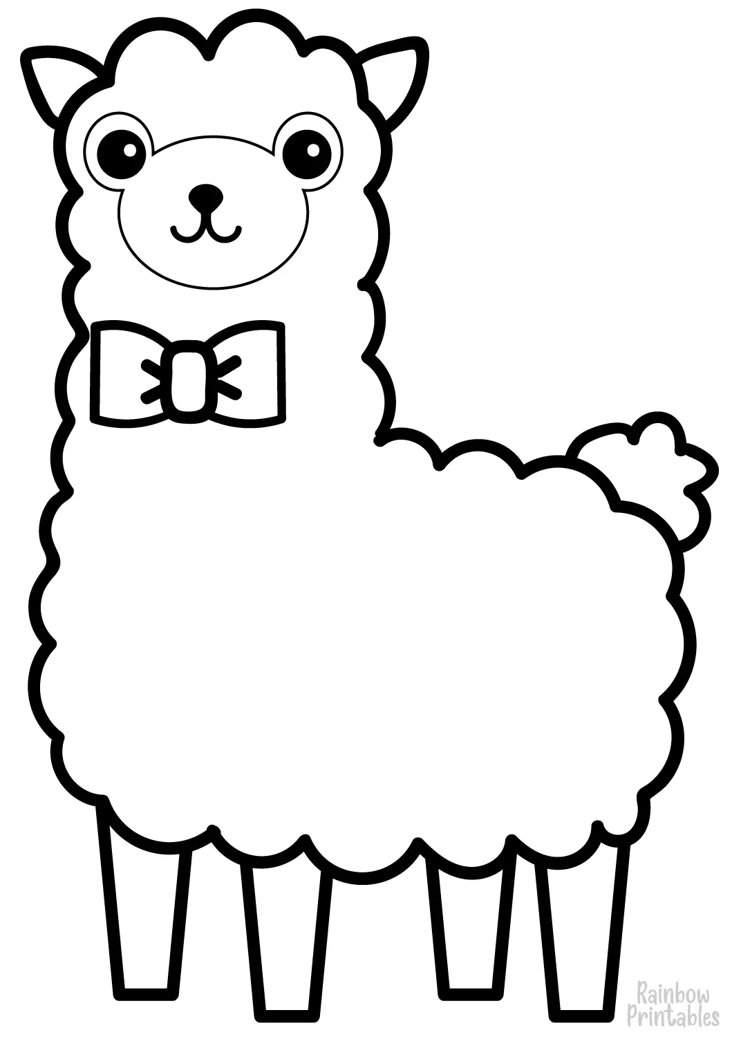 SIMPLE-for-kids-alpaca-coloring-page
