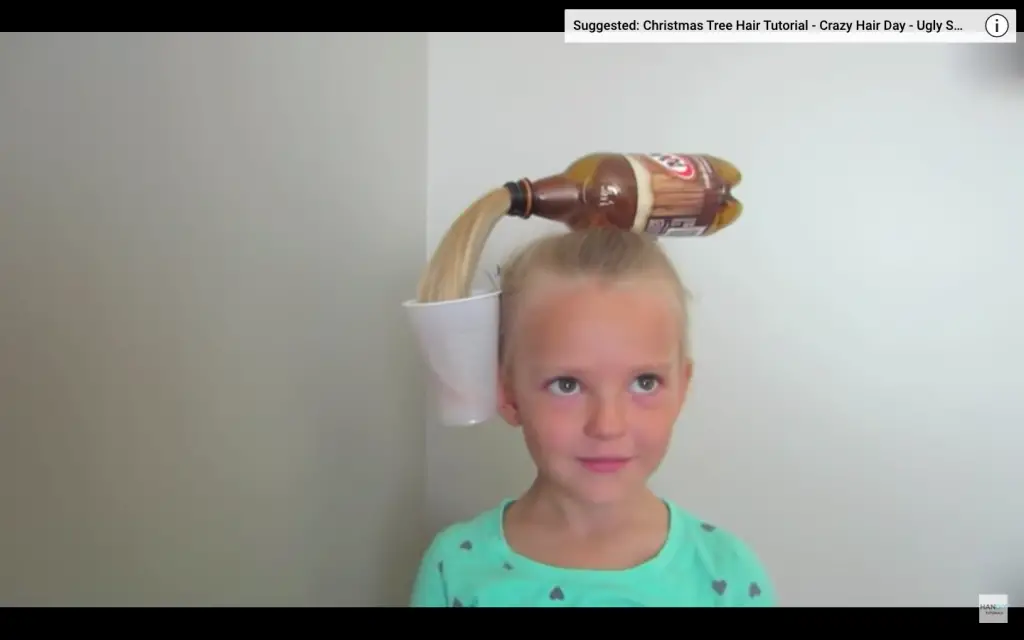 Soda pop ponytail school hair tutorial
