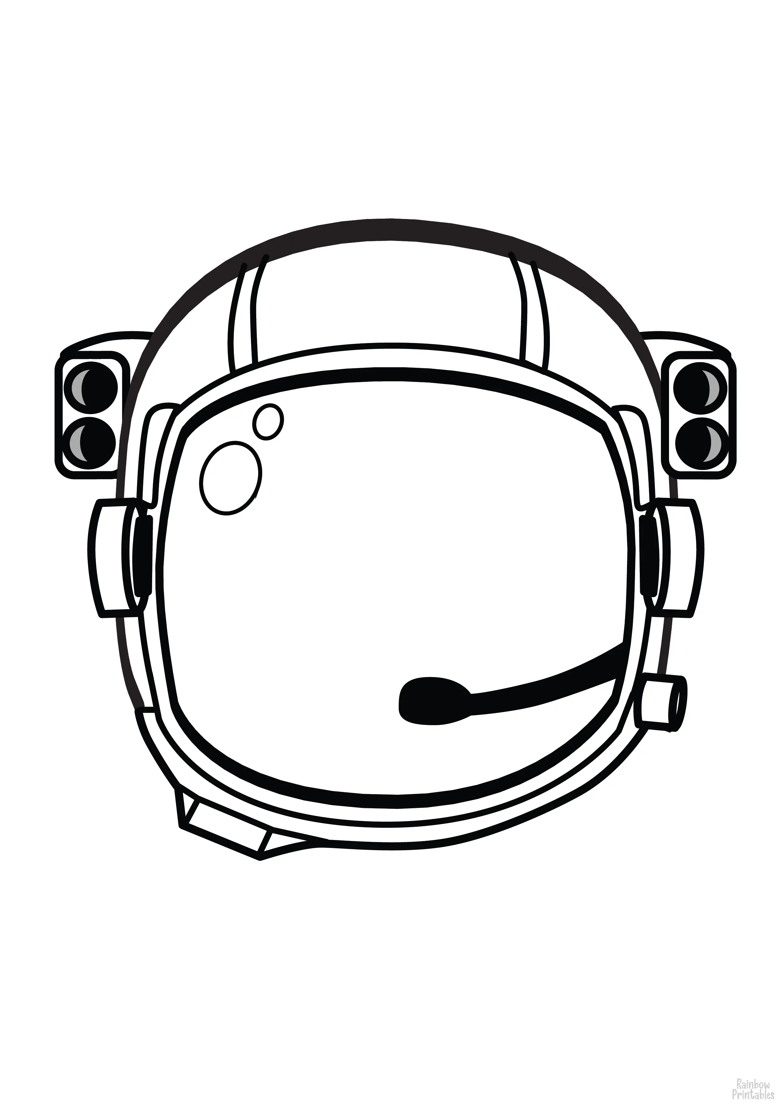 ASTRONAUT Clipart Coloring Pages for Kids Adults Art Activities Line Art