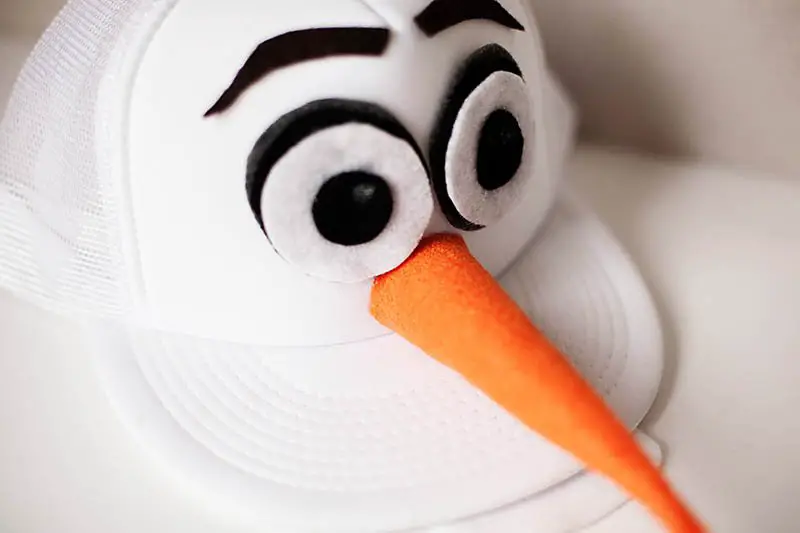 Olaf-themed cap