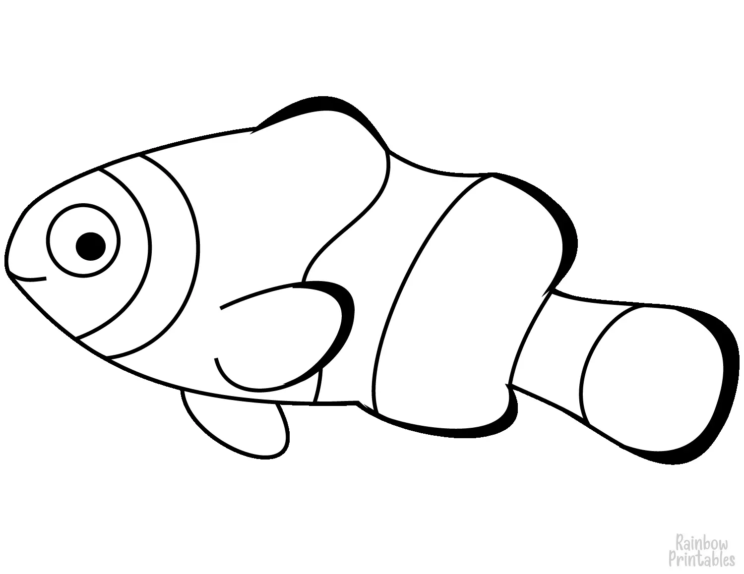 SIMPLE-EASY-line-drawings-ANEMONE-FISH-cartoon-coloring-page-for-kids