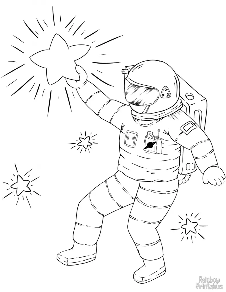 Space + Astronomy Coloring Pages - Rainbow Printables