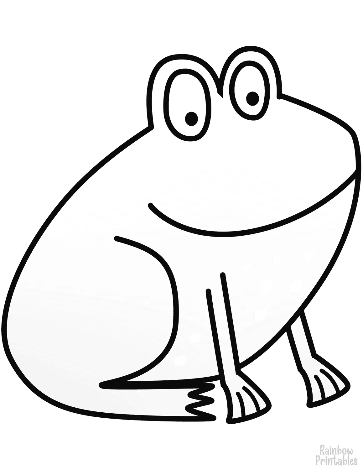 SIMPLE-EASY-line-drawings-CARTOON-FROG-coloring-page-for-kids3