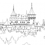 Free Coloring Pages - Buildings