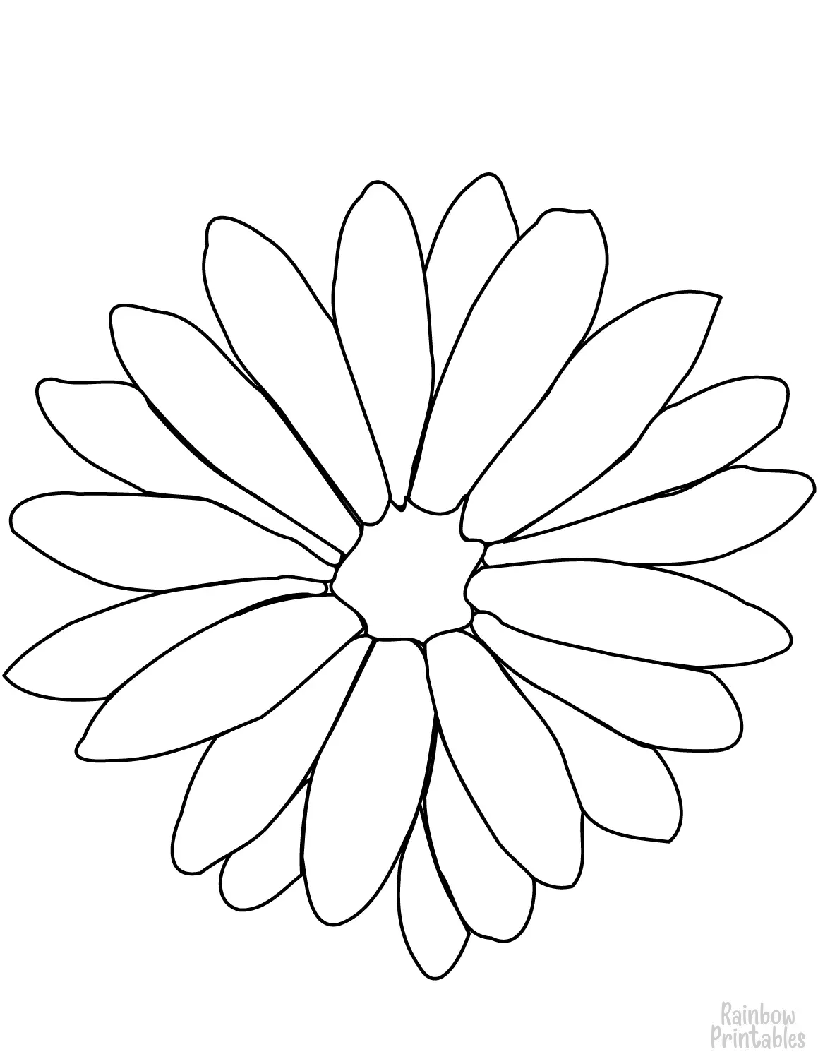 SIMPLE-EASY-line-drawings-chrysanthemum-coloring-page-for-kids Outline