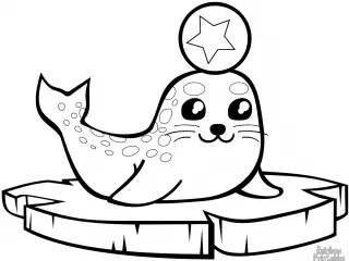 Seals Otters Walrus Coloring Pages Free Album