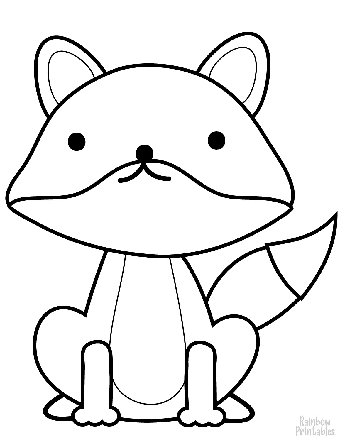 cute-fox-coloring-page-for-young-kids-freebie