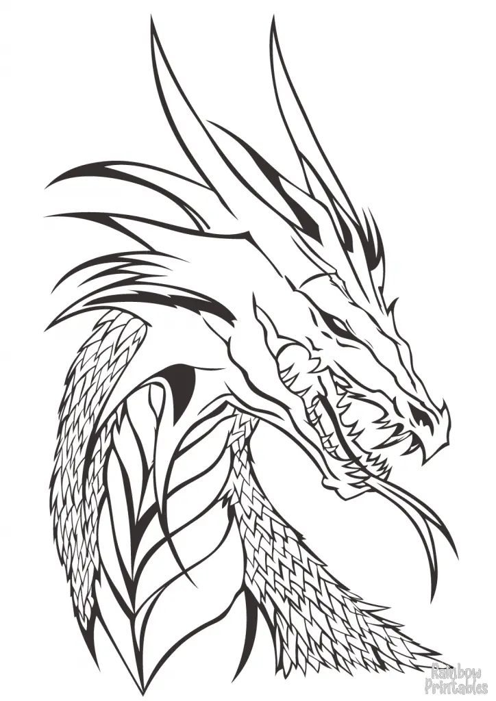 7 wings of fire dragon coloring pages for kids free