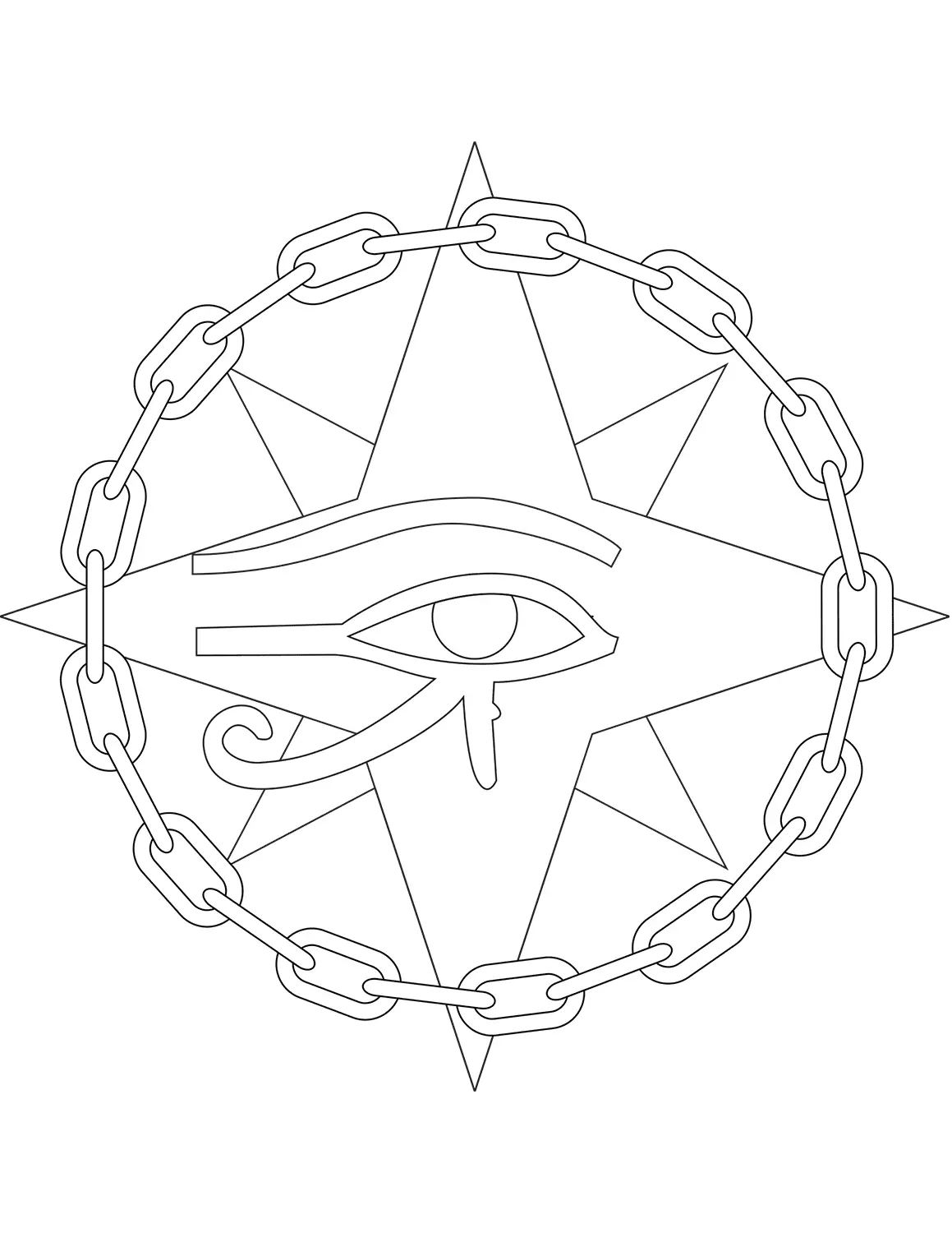 EGYPTIAN-EYE OF RA-CLipart-Cartoon-Free-Clipart-Line-Drawing-coloring-page-Activity-For-Kids