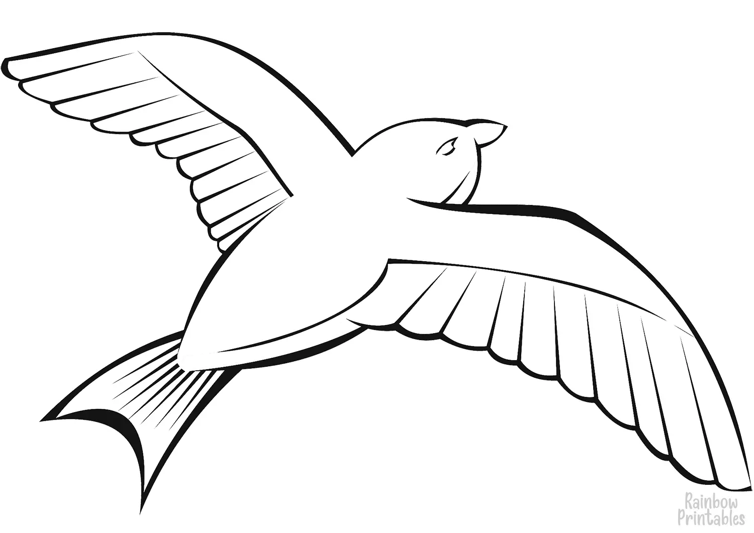 Easy-Simple-flying-swallow-coloring-page-activities-for-kids