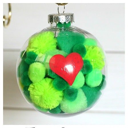 Grinch-themed ornament balls