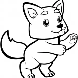 Wolf and Wolves Cubs Coloring Pages for Kids