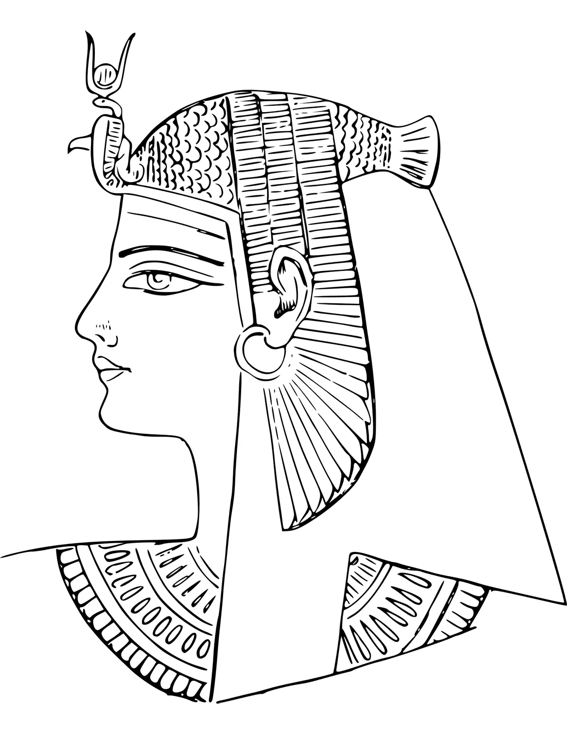 rameses-iii- Free Clipart Coloring Pages for Kids Adults Art Activities Line Art