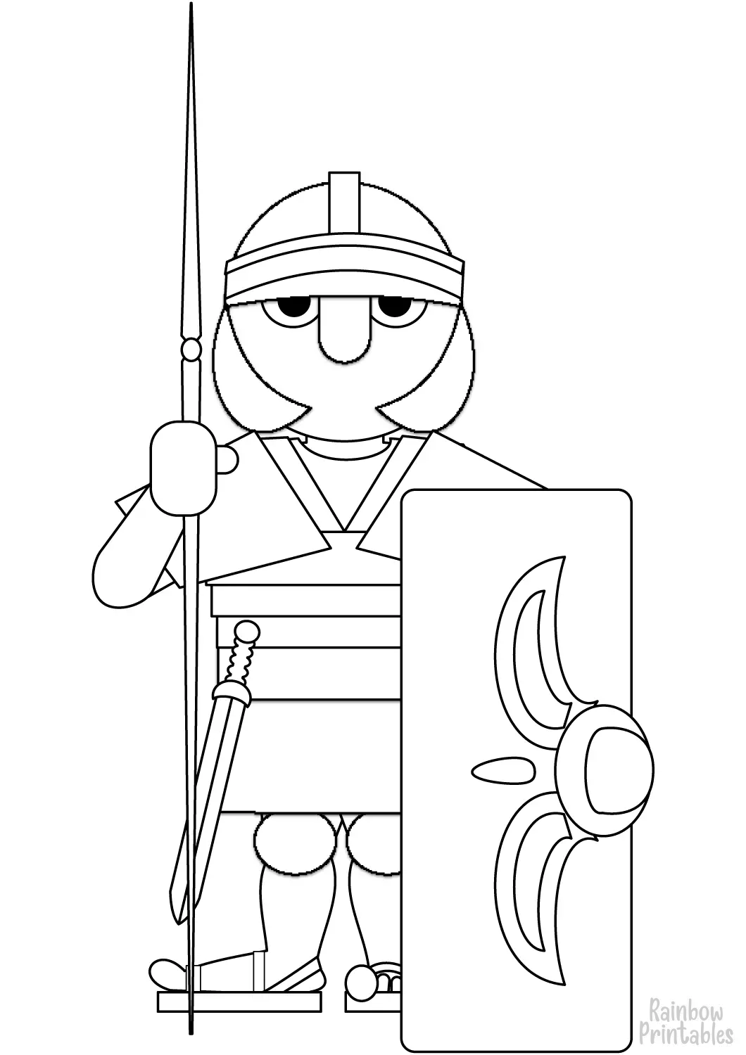 KNIGHT Free Clipart Coloring Pages for Kids Adults Art Activities Line Art