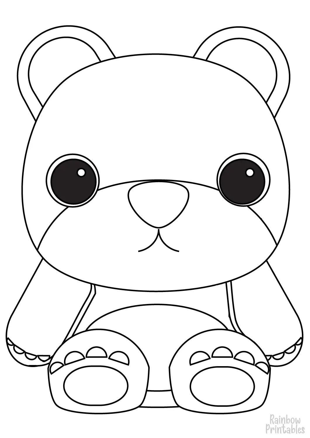 STUFFED TEDDY BEAR TOY Clipart Coloring Pages for Kids Adults Art Activities Line Art