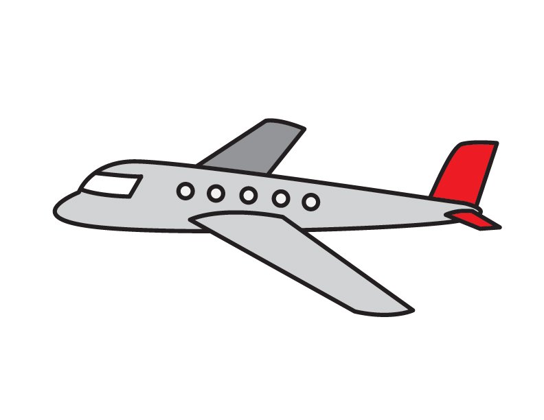 simple drawing of a airplane