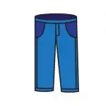 How To Draw The Classic Blue Jeans For Kids (Easy Cartoon Tutorials)