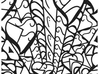 V-Day Mandala & Pattern Coloring Pages for Adults