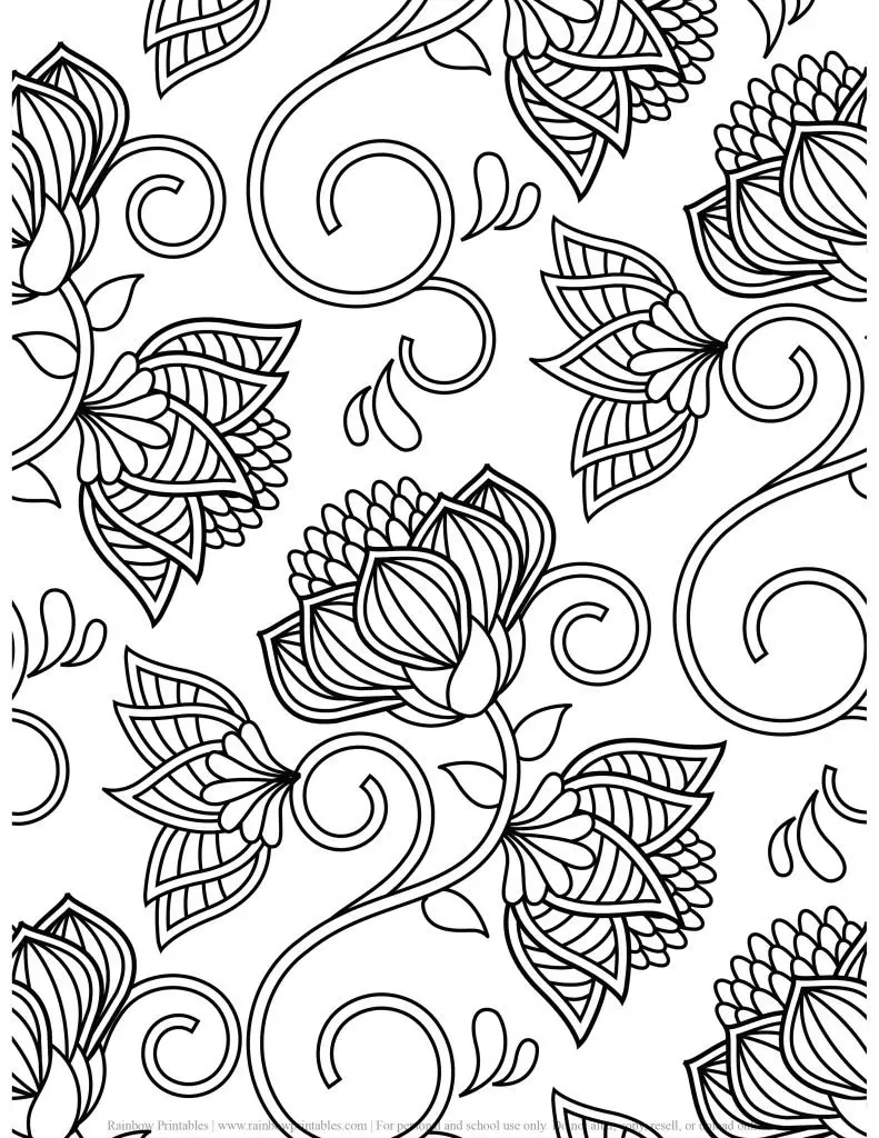 ADULT COLORING PAGES ANTI-STRESS RELIEF PRINTABLE MANDALA PATTERN GROWN UP RELAXING ACTIVITY PRINTABLE