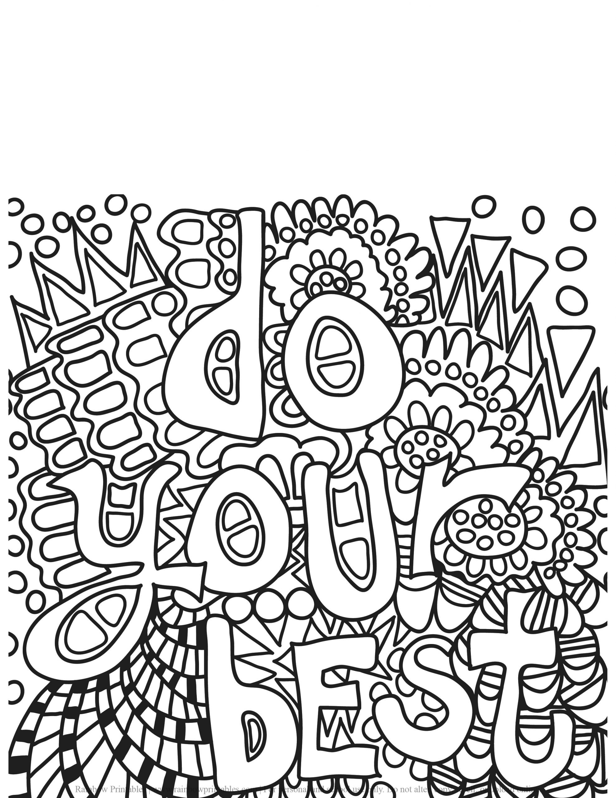 ADULT COLORING PAGES ANTI-STRESS RELIEF PRINTABLE MANDALA PATTERN RELAXING ACTIVITY PRINTABLE INSPIRING QUOTES