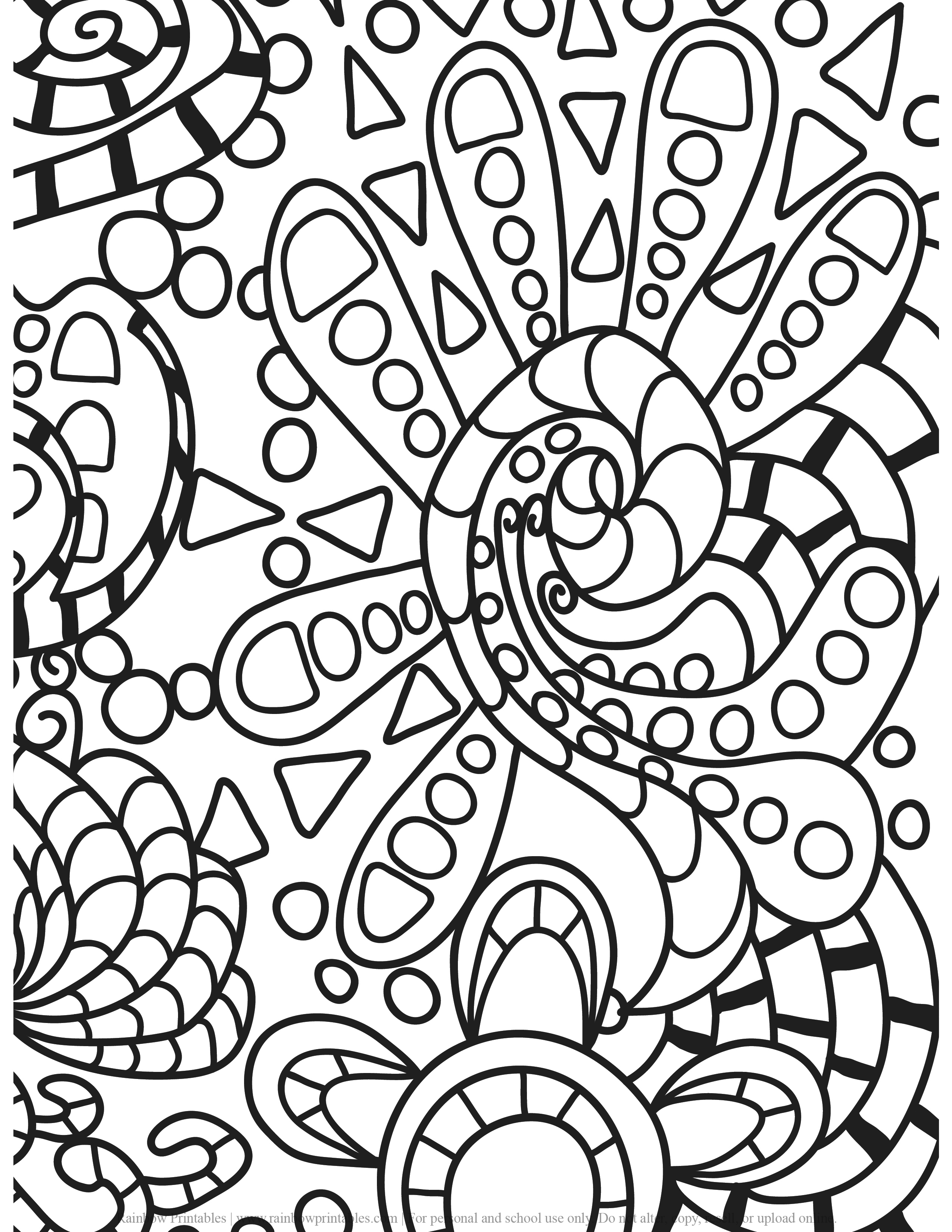 ADULT COLORING PAGES ANTI-STRESS RELIEF PRINTABLE MANDALA PATTERN GROWN UP RELAXING ACTIVITY PRINTABLE