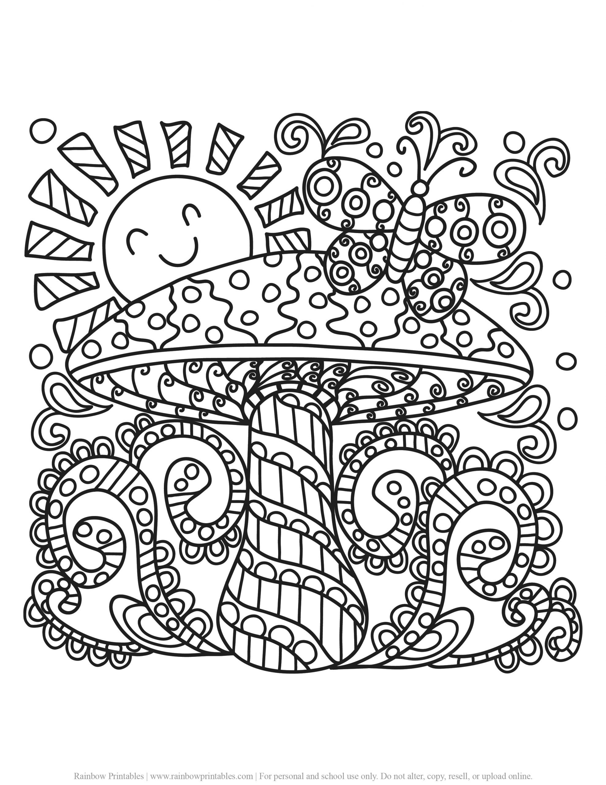 ADULT COLORING PAGES ANTI-STRESS RELIEF PRINTABLE MANDALA PATTERN RELAXING ACTIVITY PRINTABLE ANIMAL