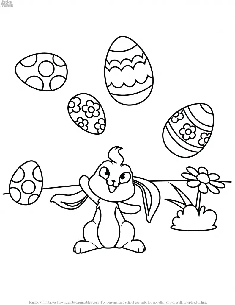 EASTER COLORING PAGES FOR KIDS ACTIVITY PRINTABLE CHRISTIAN ART-19