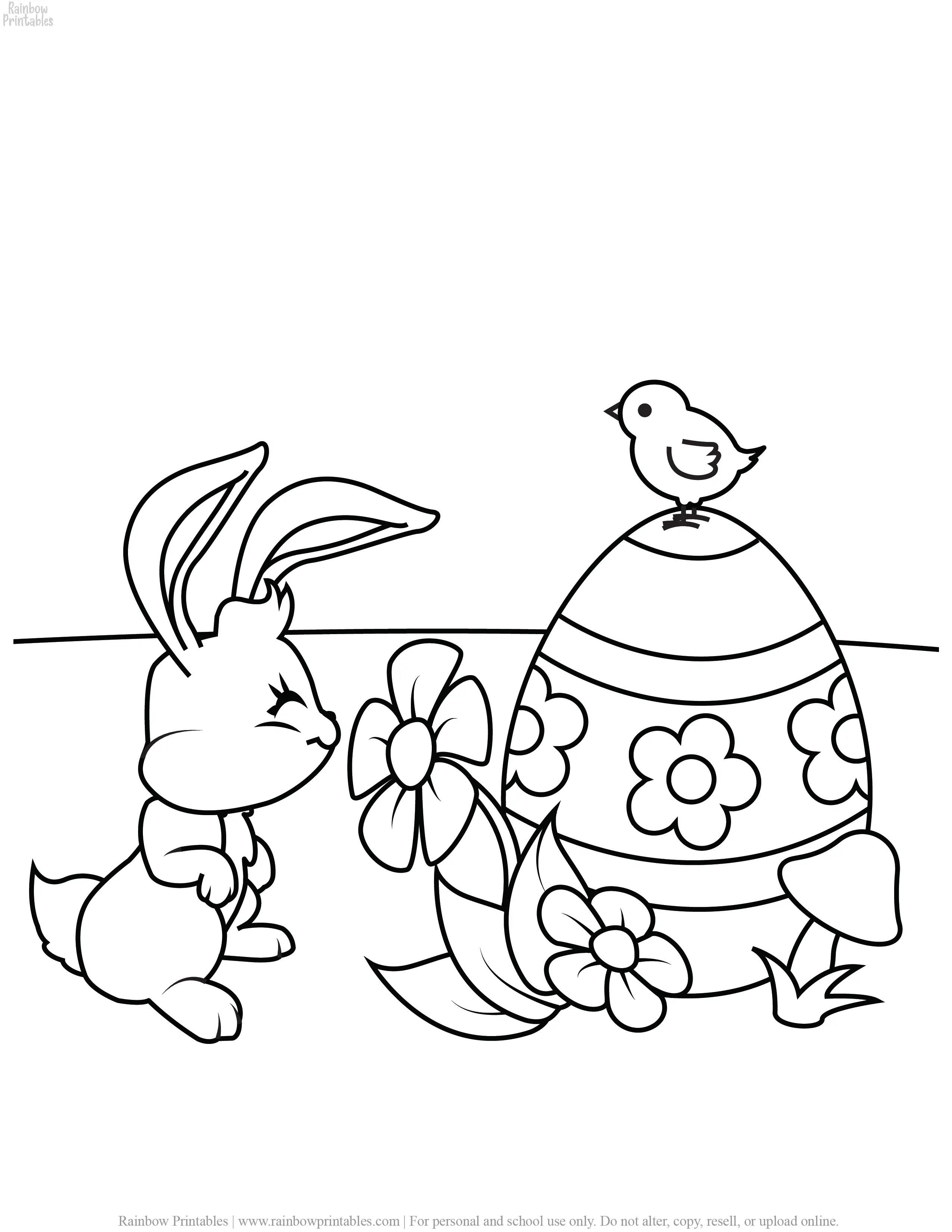 Easter Coloring Pages   Rainbow Printables