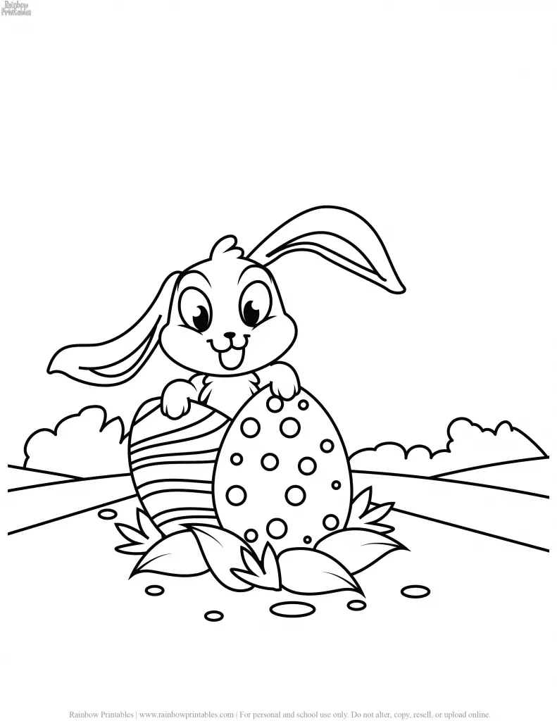 Easter Coloring Pages - Rainbow Printables