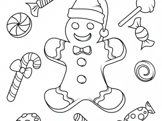 Cute Christmas Coloring Book