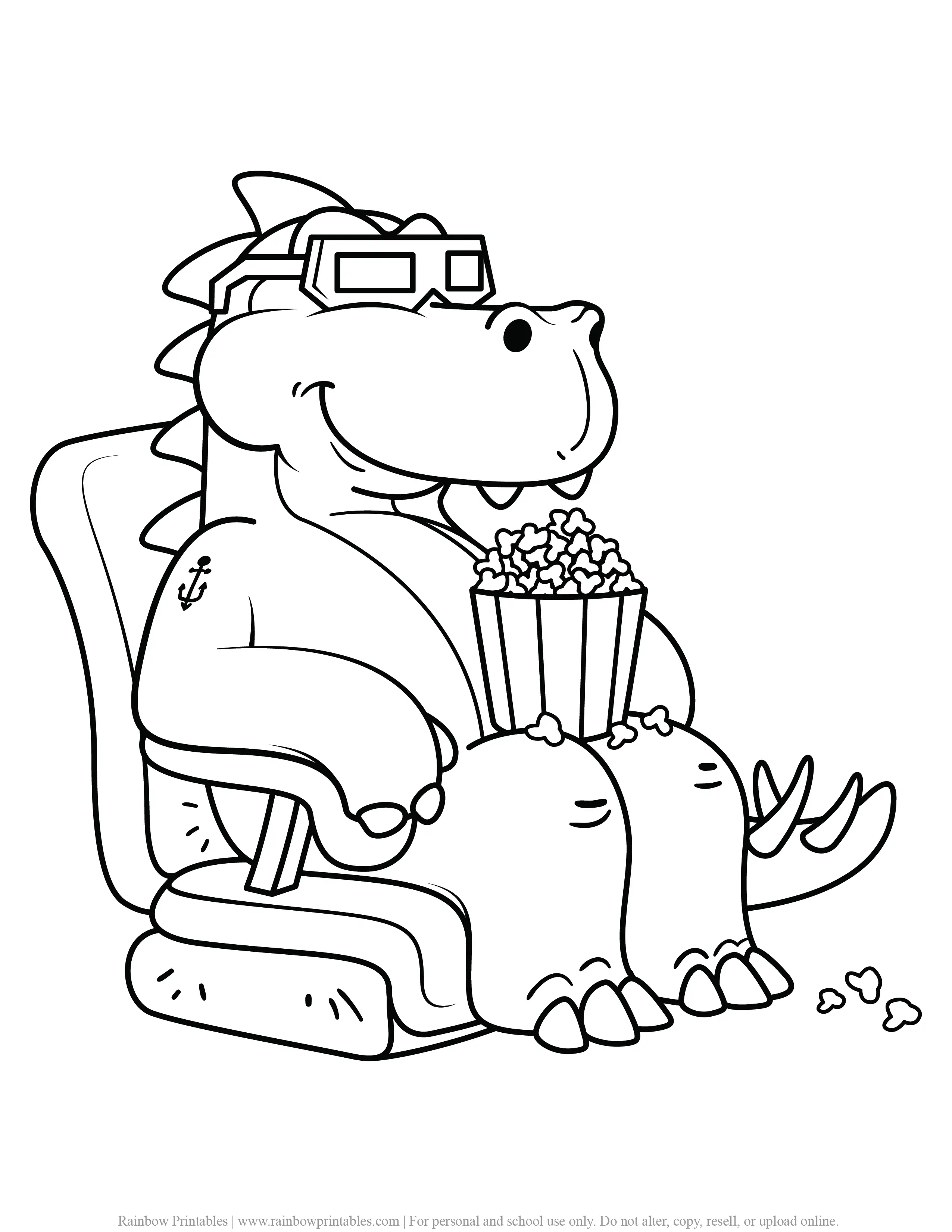 FREE DINOSAUR COLORING PAGES ACTIVITY FOR KIDS AND BOYS DINO DRAGON PRINTABLE-23
