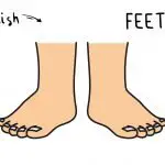 How To Draw a Pair of Cartoon Style Feet for Kids
