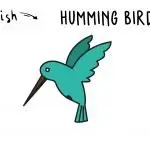 How To Draw a Hummingbird - Tutorial for Young Children (Super Duper Easy!)
