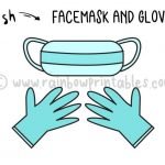 How To Draw Medical Face Mask & Hospital Gloves