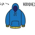 How To Draw a Blue Cartoon Hoodie (Clothing) - Step By Step for Kids